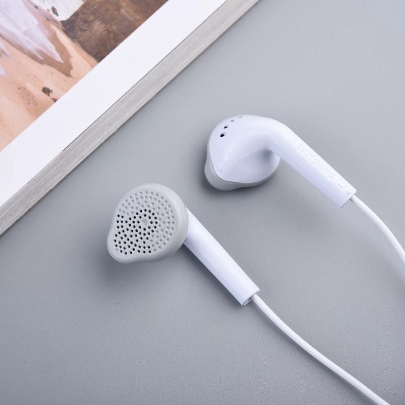 HEADSET HF SAMSUNG J1 J2 J3 J4 J5 ORIGINAL 100% WITH MIC PURE BASS STEREO JACK 3.5MM EARPHONE