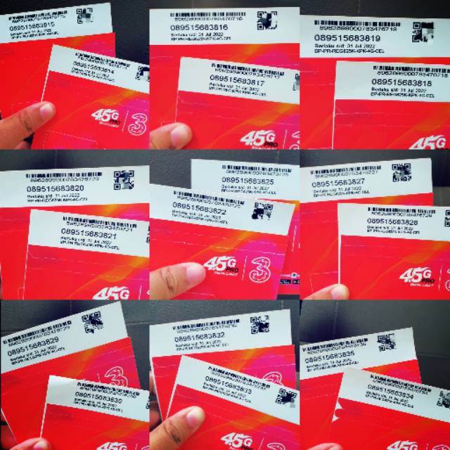 Perdana Tri 22Gb Unlimited Youtube (PM 4) Brand Surabaya