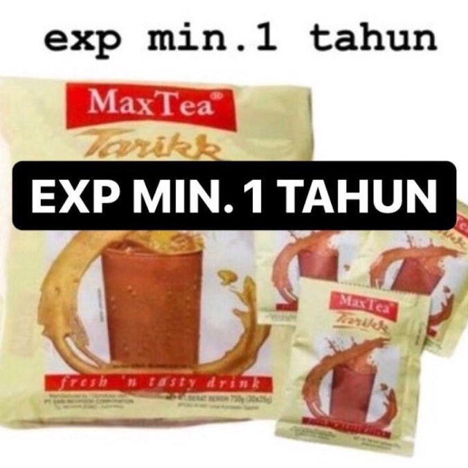 

(BISA COD) MAX TEA TEH TARIK 25 GRAM X 30 SACHET / MAXTEA TERMURAH Kode 1125