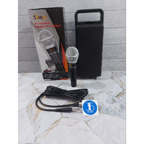 Mic Homic Profesional Dynamic Microphone HM 708 Mic Kabel Homic