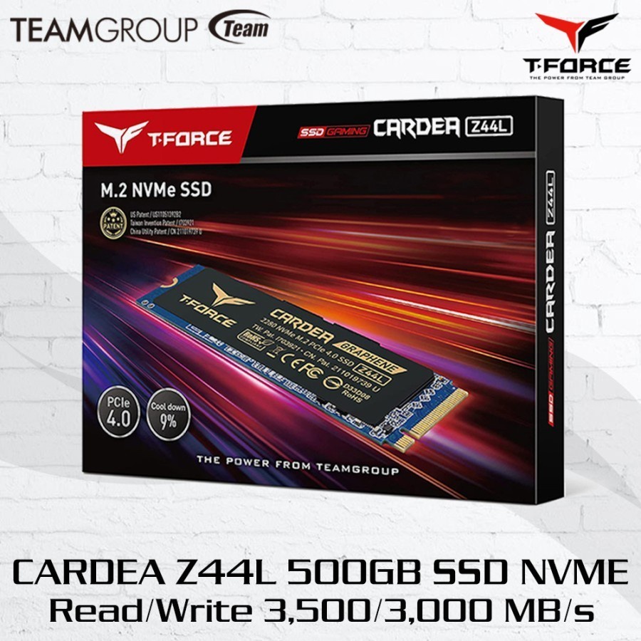 TEAM CARDEA Z44L 500 GB SSD PCIE 4.0 GEN4 M.2 NVME