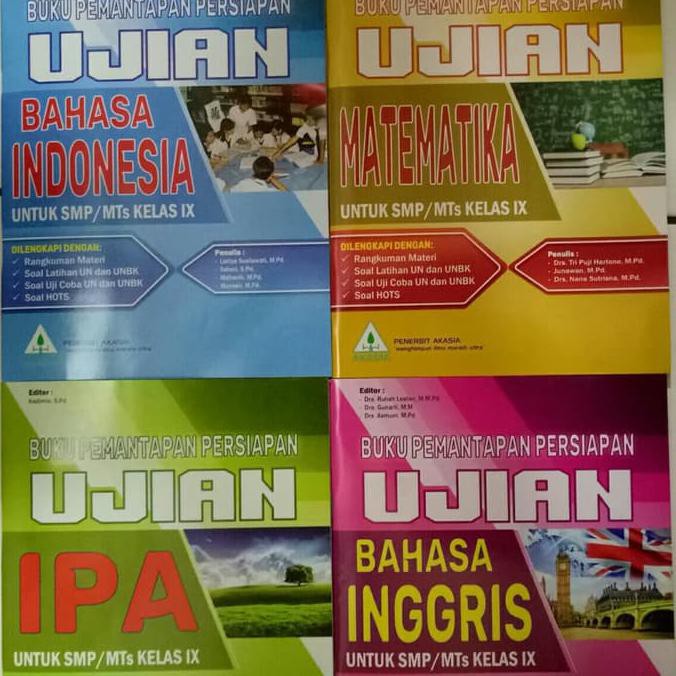 Buku Sekolah - Buku Akasia Persiapan Pemantapan Ujian 2019 Kelas 9 + Kunci Jawaban