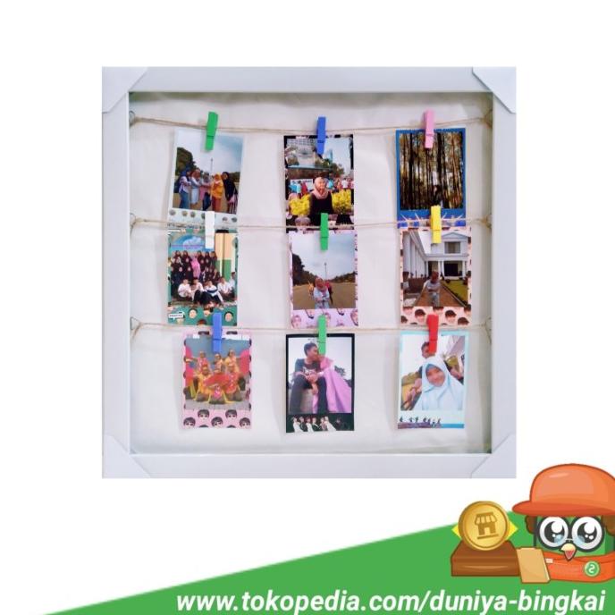 Cuci Gudang Bingkai Foto Gantung,Bingkai Foto Polaroid,Bingkai Foto Unik - Putih - Putih
