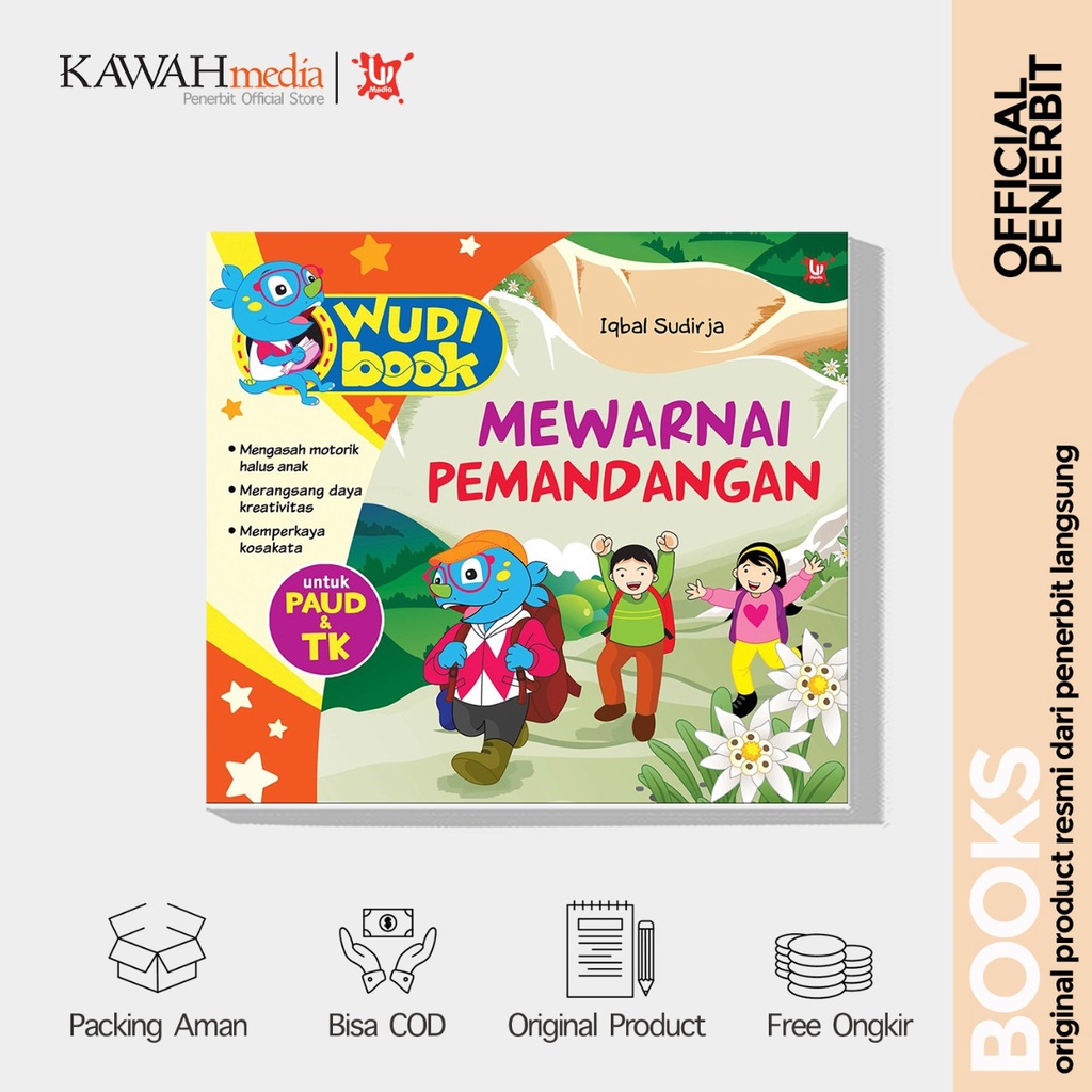 Jual BUKU ANAK - WUDI BOOK : MEWARNAI PEMANDANGAN - WAHYUMEDIA | Shopee ...