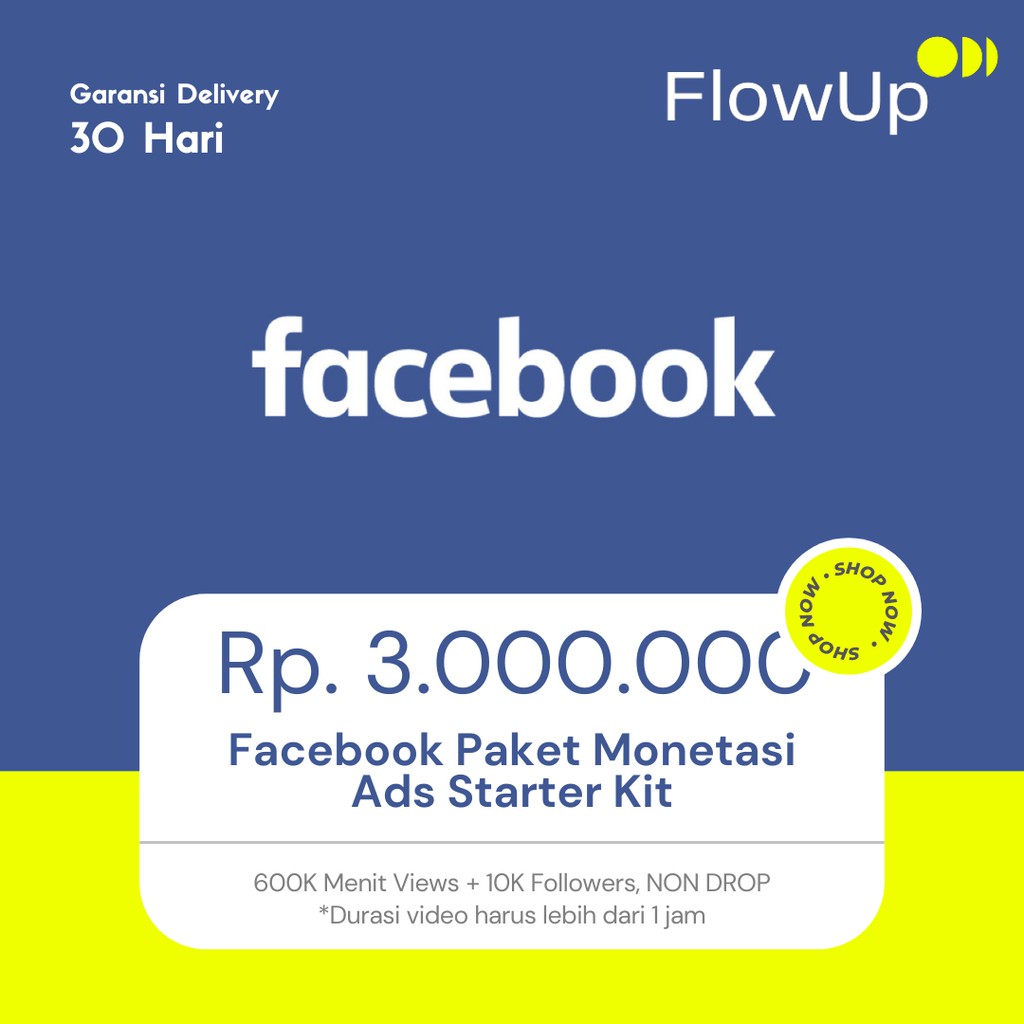 Paket Akun Facebook Monetasi Ads Starter Kit - Siap Monet Facebook Fanspage - Kualitas Terbaik dan T