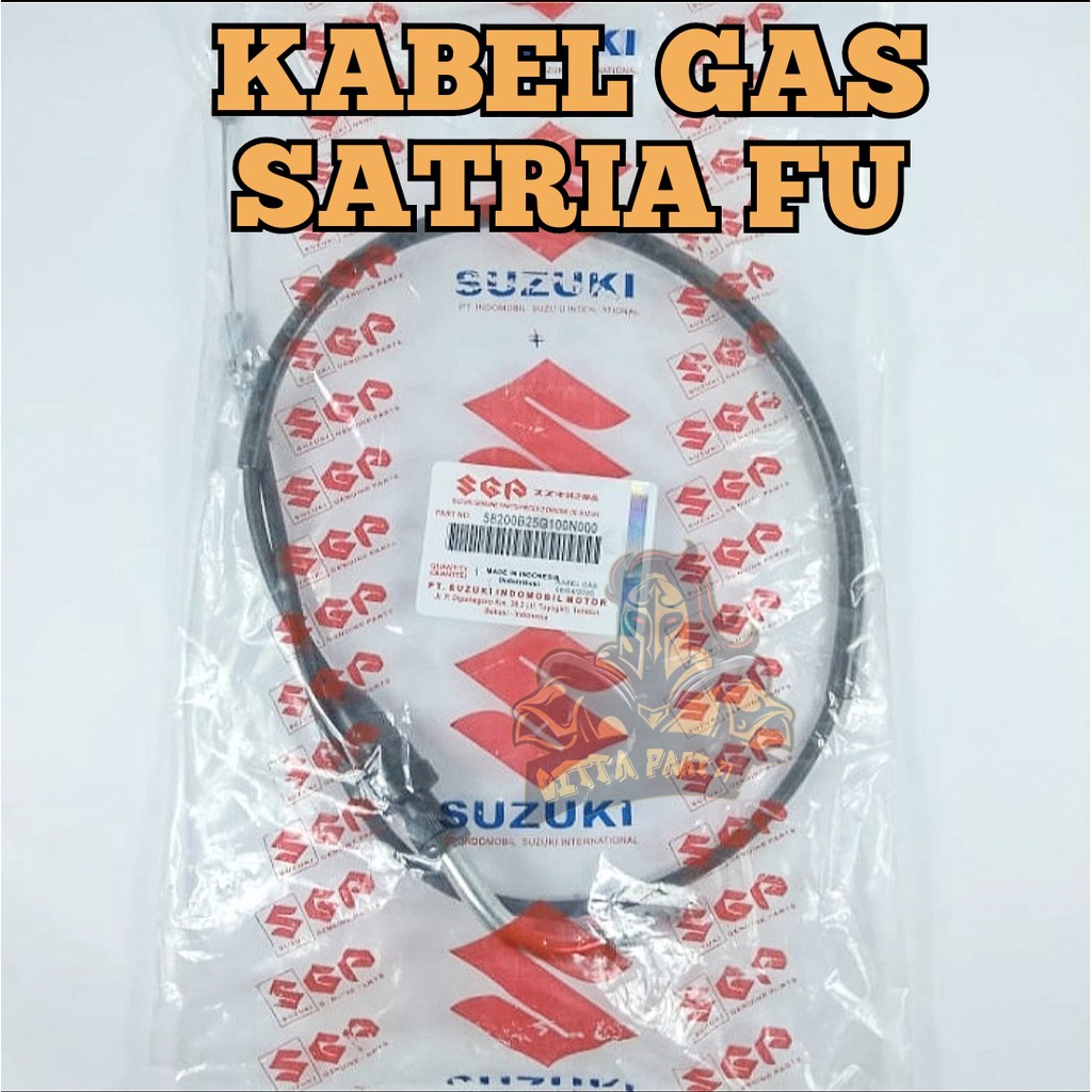 Kabel Gas Satria fu kualitas sangat bagus dan presisi , produk rapi dan halus ngegas tidak seret