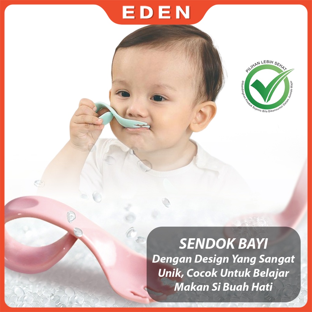 Set Sendok +Garpu Melengkung Untuk Bayi Belajar Makan/case sendok garpu bayi bengkok melengkung alat makan anak balita bayi