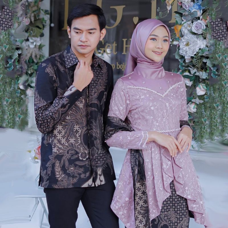 BATIK COUPLE TERMURAH/BATIK COUPLE JUWITA/COUPLE BATIK LAMARAN/WISUDA
