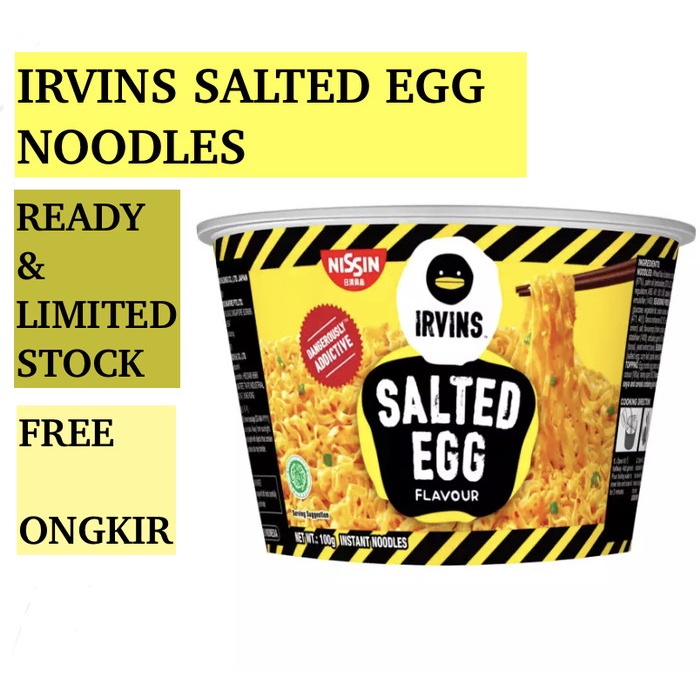 

Sedang discount Nissin Irvins Salted Egg Flavour Instant Noodles / READY STOCK