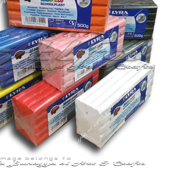 ➯ Lyra Modello SchoolPlast Plastisin 500 gram - Lilin Mainan 500gr Clay ➫