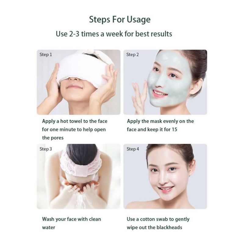 Medan Termurah Mud mask Green tea facial cleansing mud Meidian