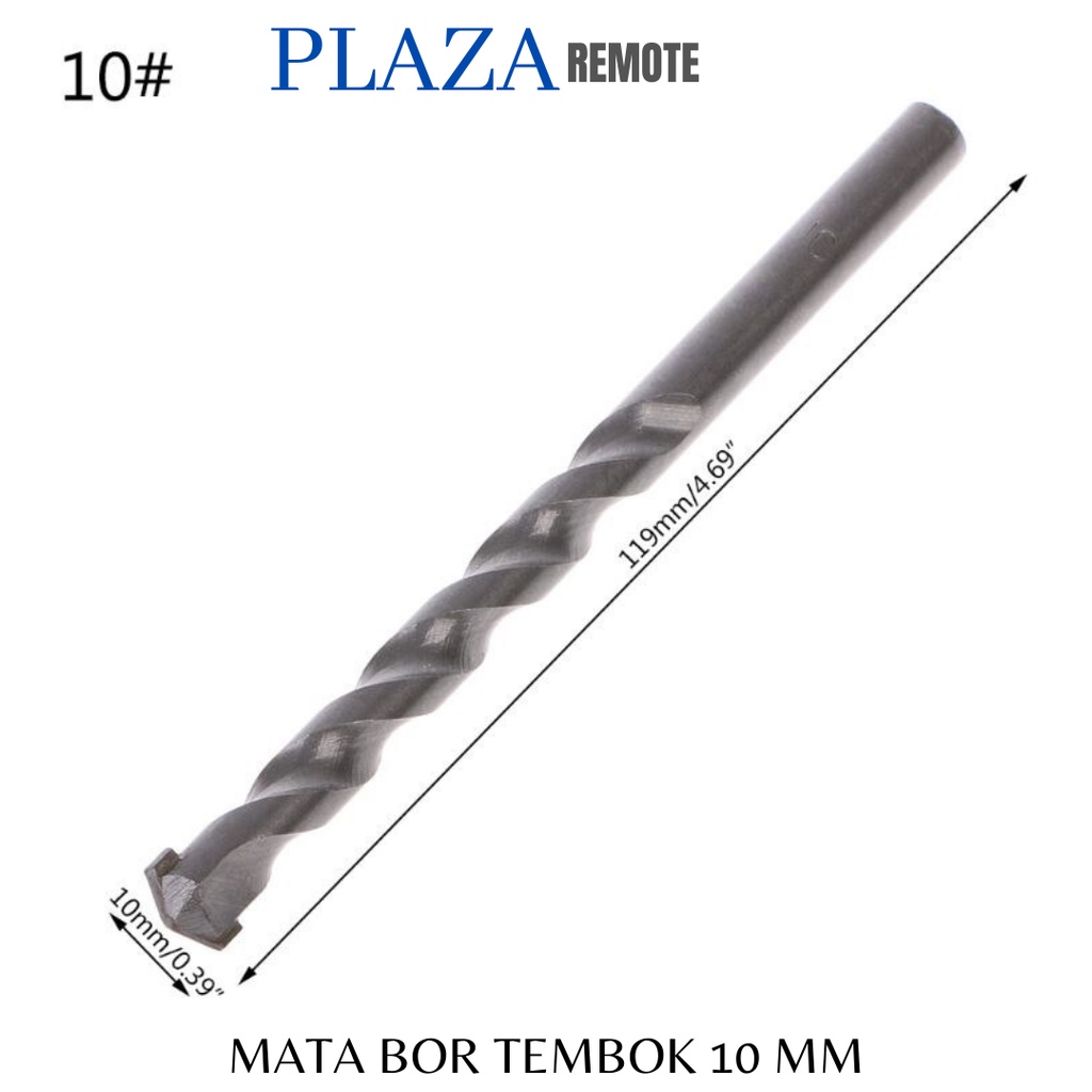 MATA BOR BOBOK TEMBOK BETON Masonry Bit 5 MM 6 MM 8 MM 10 MM 12 MM