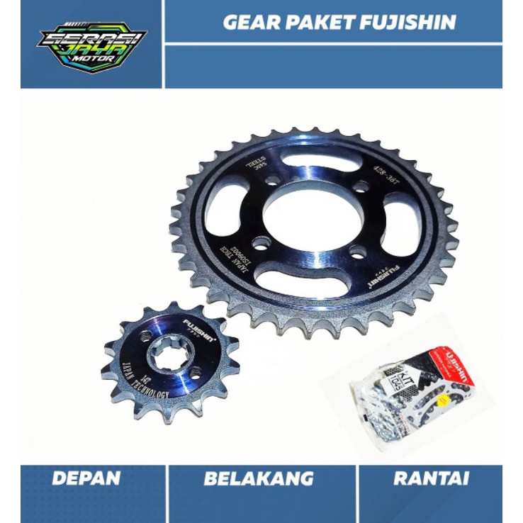 Fujishin GEAR PAKET SMASH NEW / SMASH OLD (428HG-36T-14T-104L)