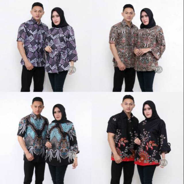 NEW ARIVAL COUPLE TERMURAH Nayaka Batik - Couple Batik Wilona Tulle Mutiara Berlian best seller mura