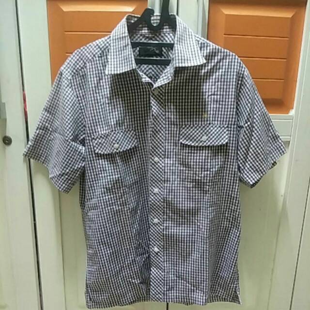 preloved baju kemeja tangan pendek kotak kotak Arnold Palmer Asli Original