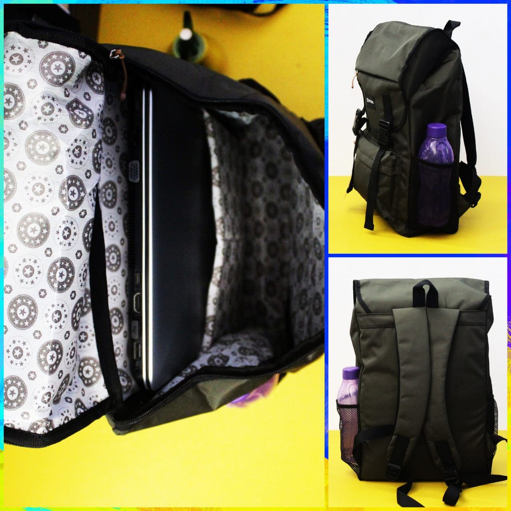 (TGS OLSHOP) - Tas ransel laptop tas ransel Pria Wanita murah Ransel Cordura