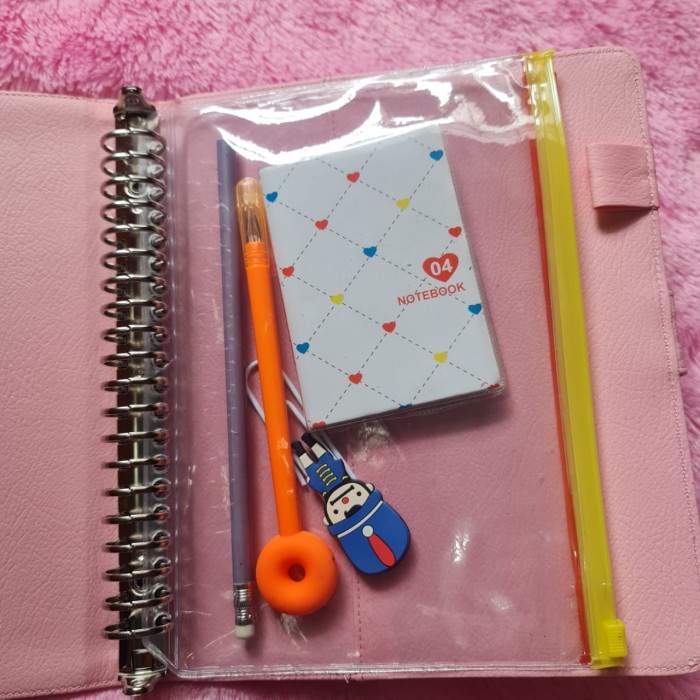

Terbatas Zipper Zip Lock Binder Multiholes Pocket A5 Dan B5 Limited