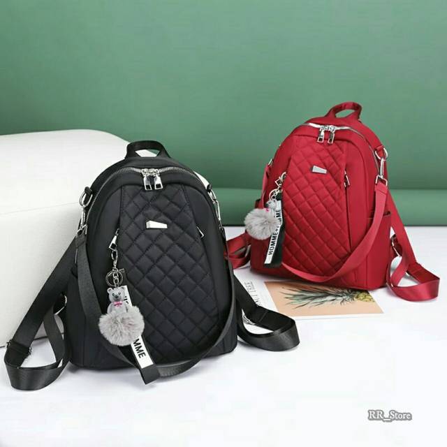 New Famous Tas Backpack Stylish KYKYMOW 2REST MICRO GELEMBUNG Free Gantungan /tas badcover gelembung