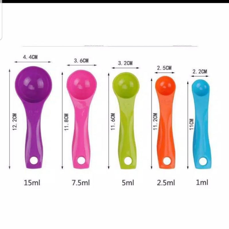 SENDOK TAKAR / MEASURING SPOON / SENDOK TAKAR SET ISI 5 PCS