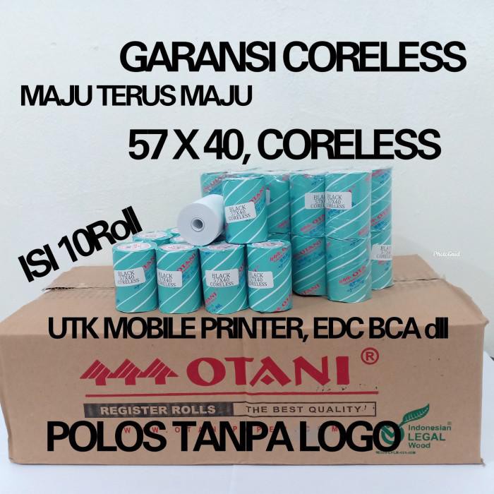 

Kertas / Kertas Struk Thermal Edc 10Roll 57X40-13, Merk Otani