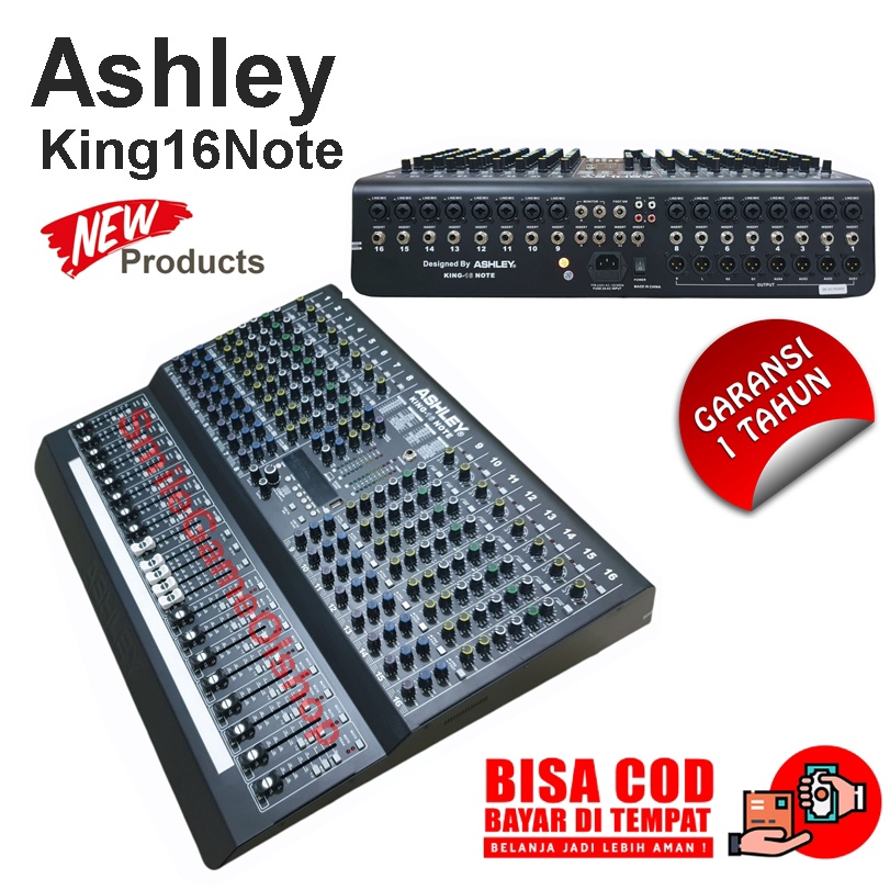 Mixer Audio Ashley King 16 Note Original Produk 16 Channel King16 Note