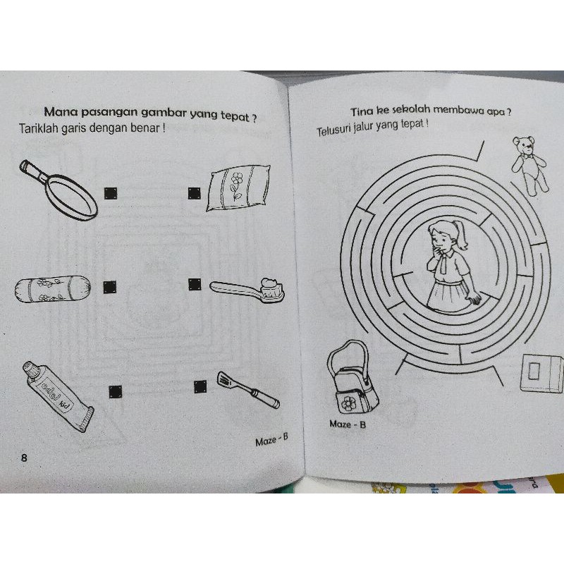 Buku Mengerjakan Maze / Buku Mencari Jejak - SERBA JAYA