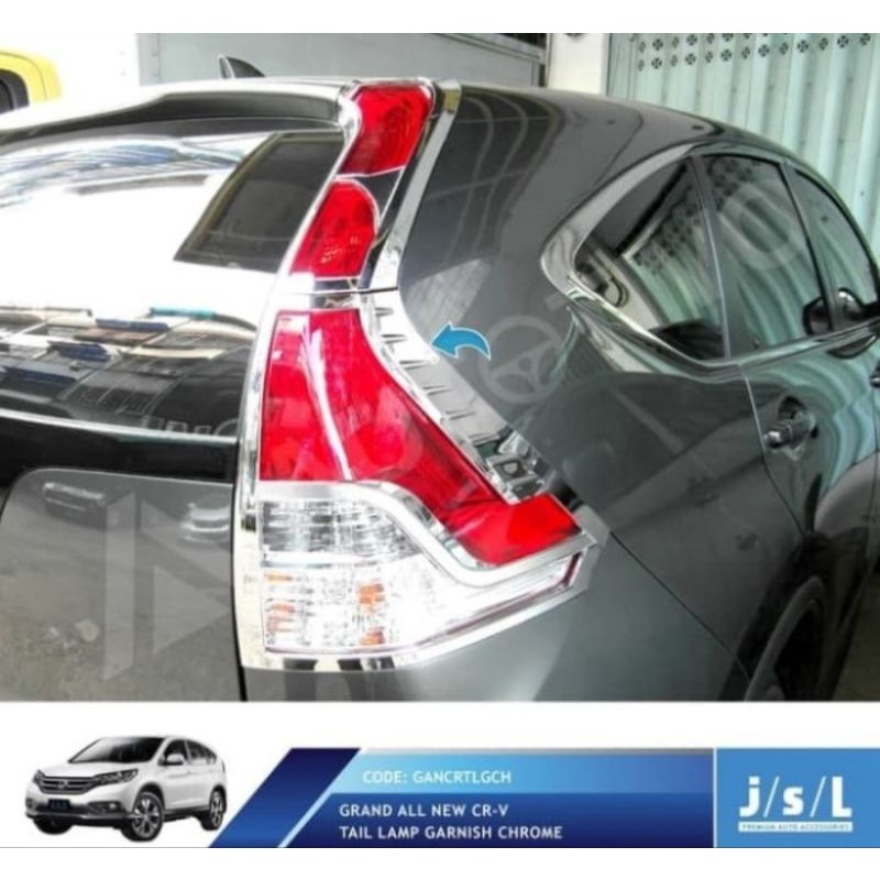 Garnish Lampu Belakang Chrome Grand New CRV 2013-2016