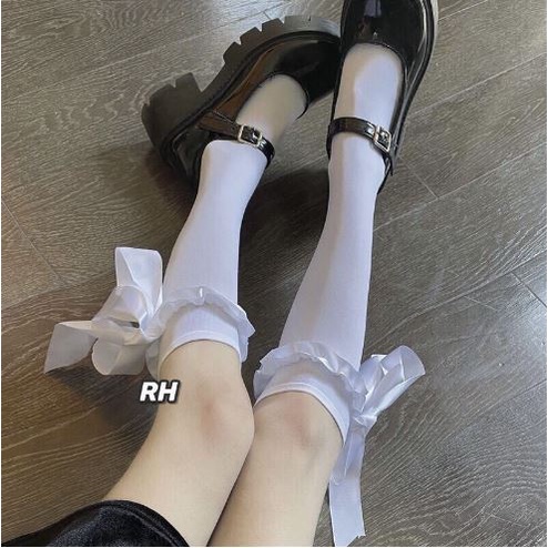 LS-19 Kaos Kaki PITA FULL TEBAL Stoking Renda Lolita Gothic