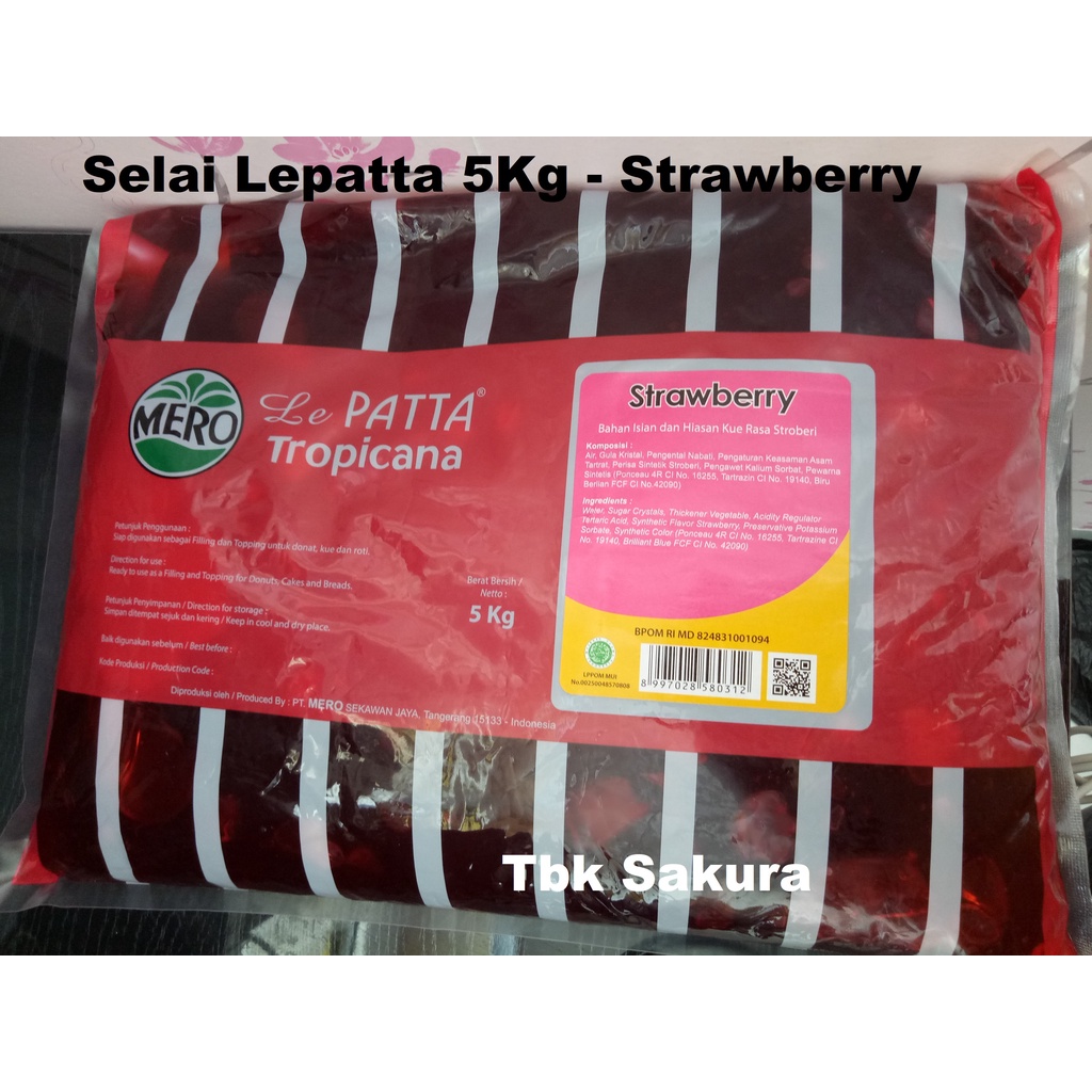 

(1bag=5kg) Selai LePatta kemasan aneka rasa
