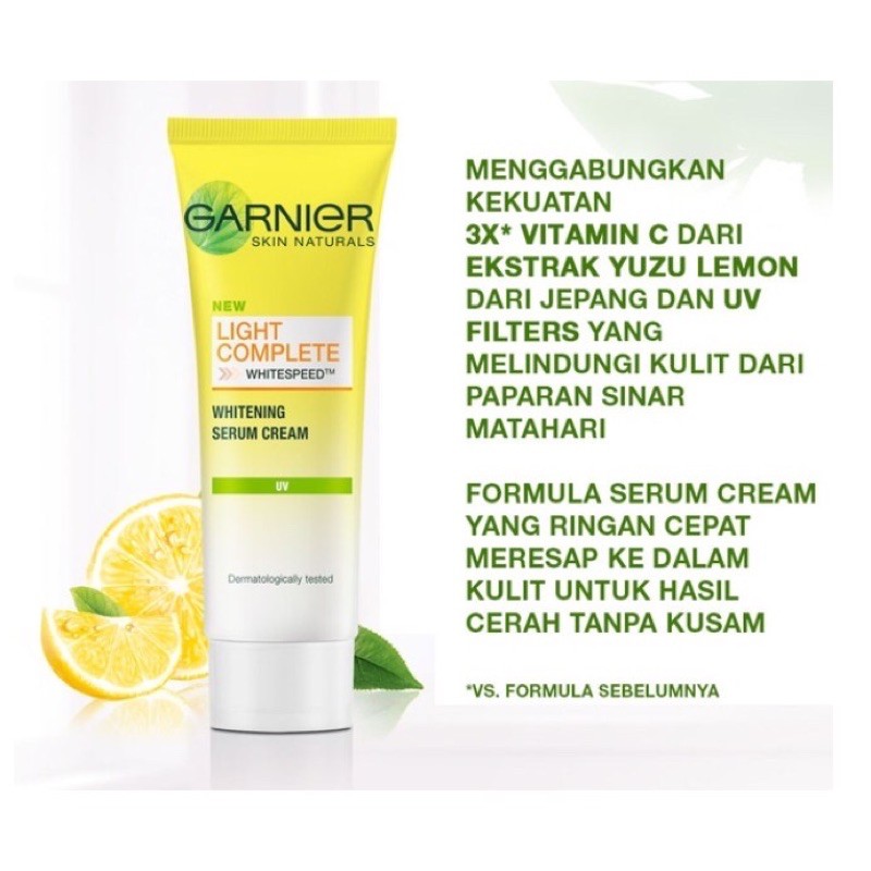 Garnier Light Complete Whitening Serum Cream UV 20ml