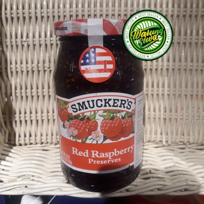 

Smucker's preserves red raspberry 510 gram jar