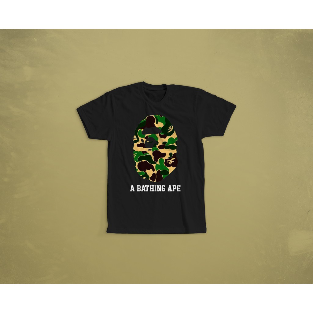 KAOS BAJU TSHIRT COMBED 30S MBAPE A BATHING APE KODE A1