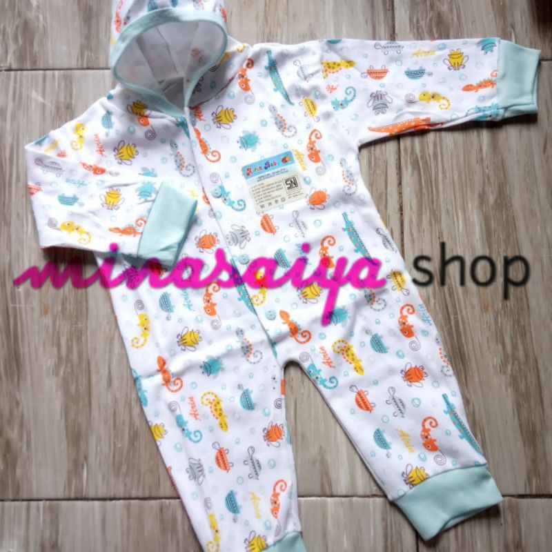 AIRIN BABY Jumpsuit Jumper Topi Bayi Baru Lahir SNI Newborn