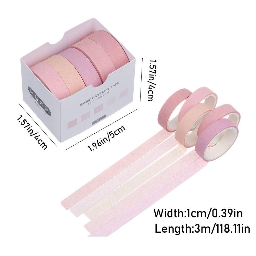 Nanas 花合5 Lusin.Ng Tape Grid Sakura Washi Diy Alat Tulis Hadiah Sekolah Supplier