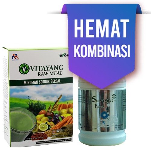 KK RAW MEAL SGF 150 TAB HEMAT KOMBINASI VITAYANG KK INDONESIA MULTIVITAMIN DETOX SUPERGREEN FOOD