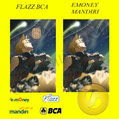 CUSTOM KARTU FLAZZ BCA GENERASI 2 ATAU EMONEY/SALDO 0 -FINAL FANTASY EDITION