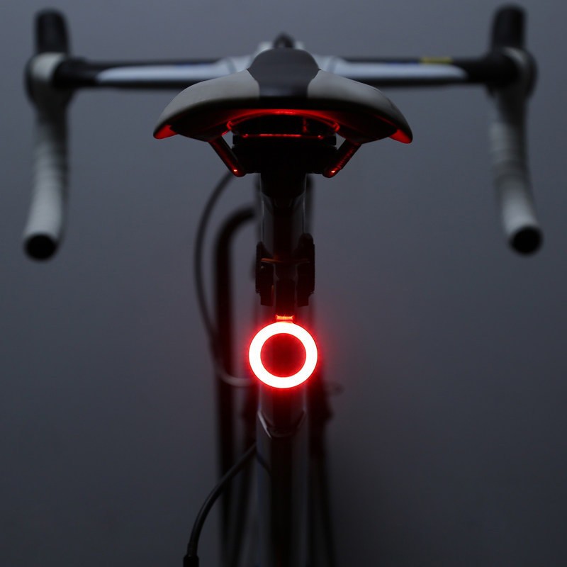 Zacro Lampu Sepeda Tail Light LED Bicycle Bone USB Charging - ZHA0097 - Black