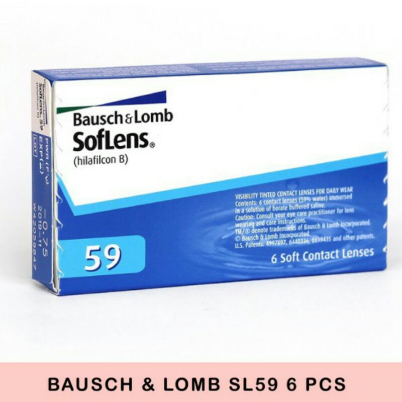Softlens Bausch&Lomb bulanan 59 / soflen bausch+lomb bening bulanan /softlens bening BL59 bulanan