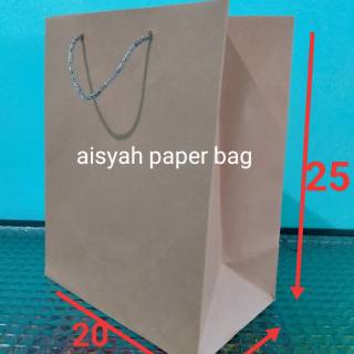 Paper bag tas kertas  tas kertas  warna  coklat  kertas  kraft 