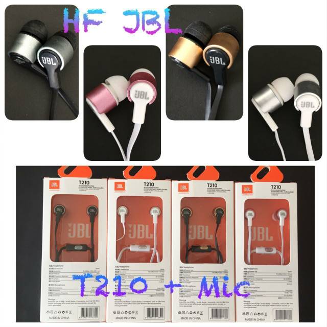 EARPHONE / HEADSET / HANDSFREE JBL T210