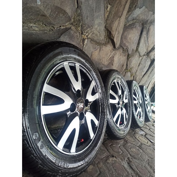 4 Velg R14 pcd 100+ Ban 175/65