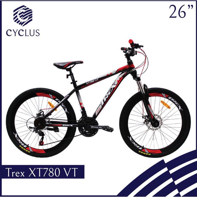 Sepeda Gunung Mtb Trex Xt 780 Vt 21 Speed 26 Inch Razkiastore12