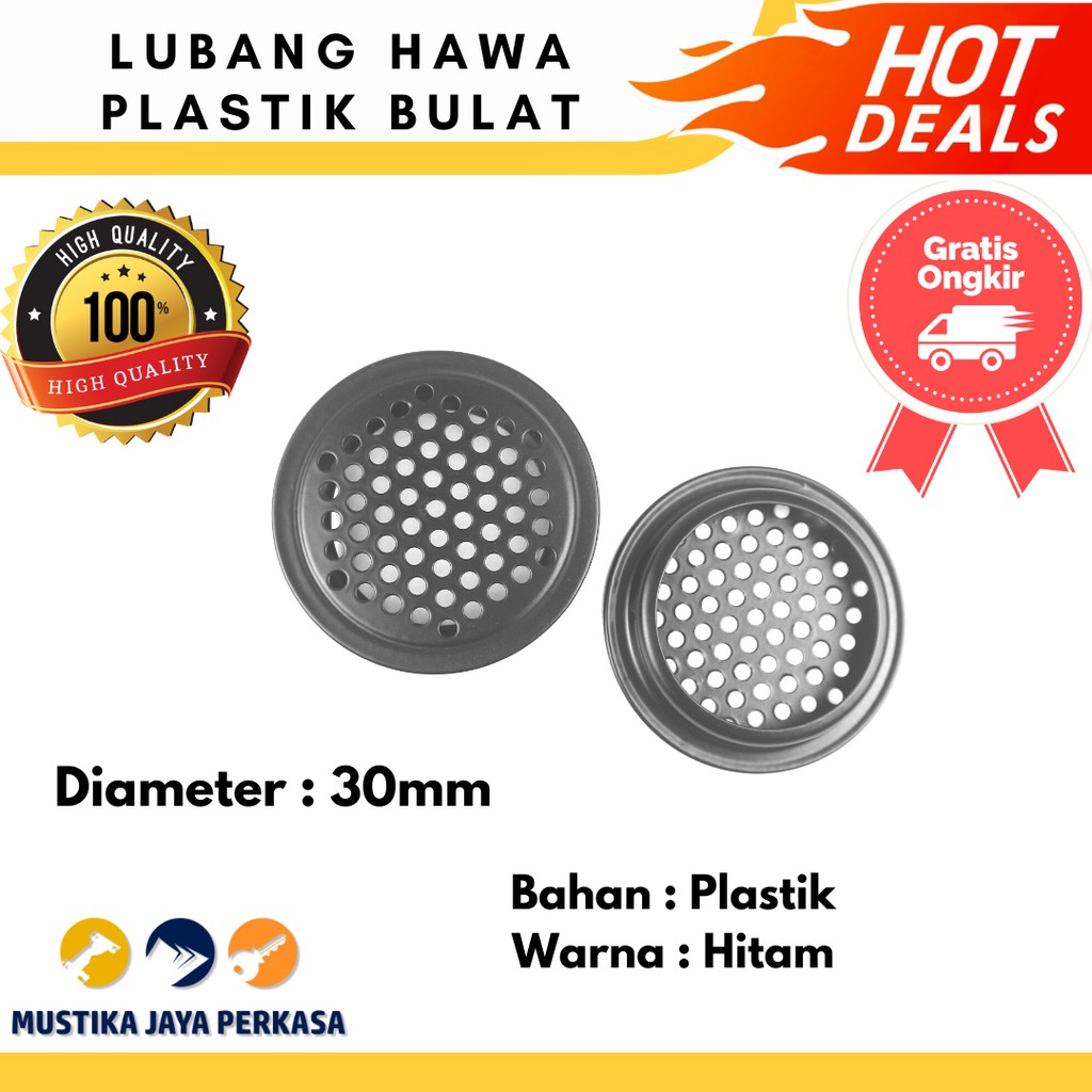 Lubang Hawa Udara Angin Furniture Stainless Steel Plastik Murah SS