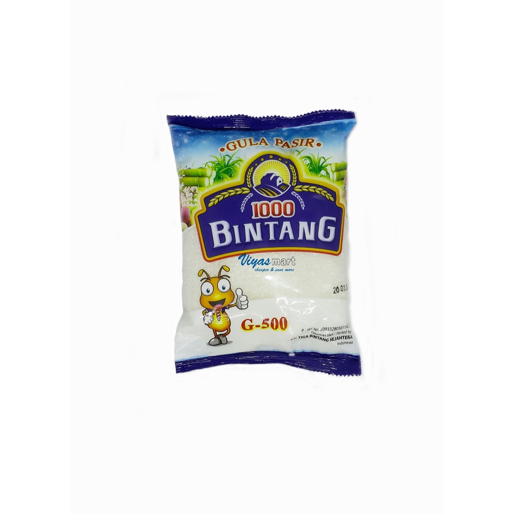 

1000 Bintang gula pasir G-500 450gr