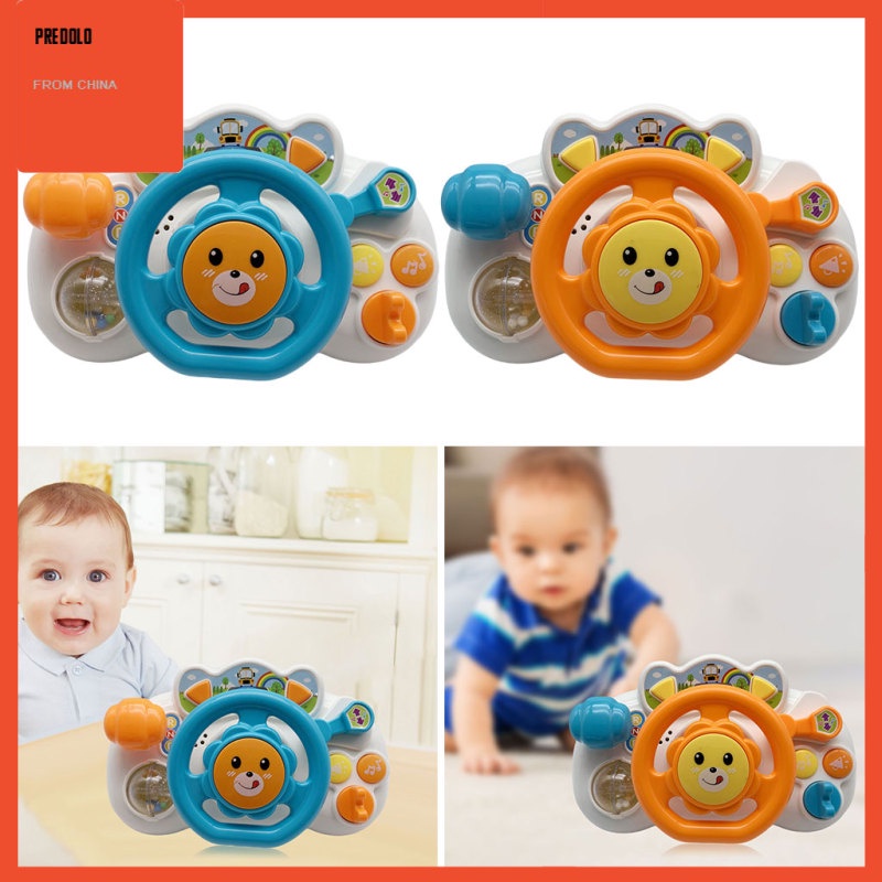 [In Stock] Kids Simulated Driving Steering Wheel Toy Educational Sound Light Toy