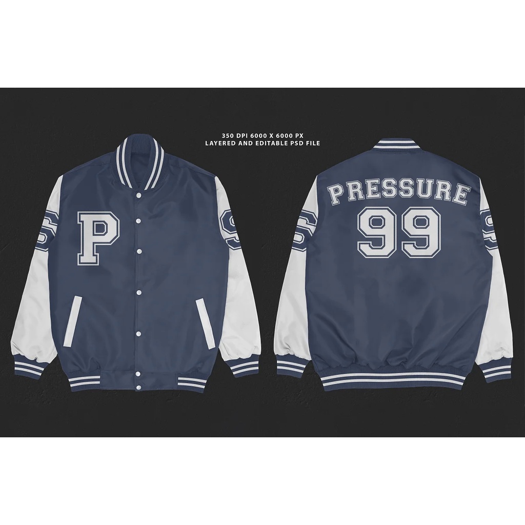 Realistic Varsity Jacket Mockup - Adobe Photoshop