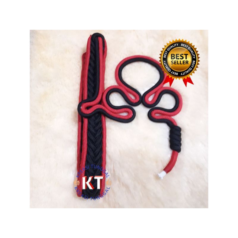 tali kur variasi hitam lis merah/talikur bentuk komando
