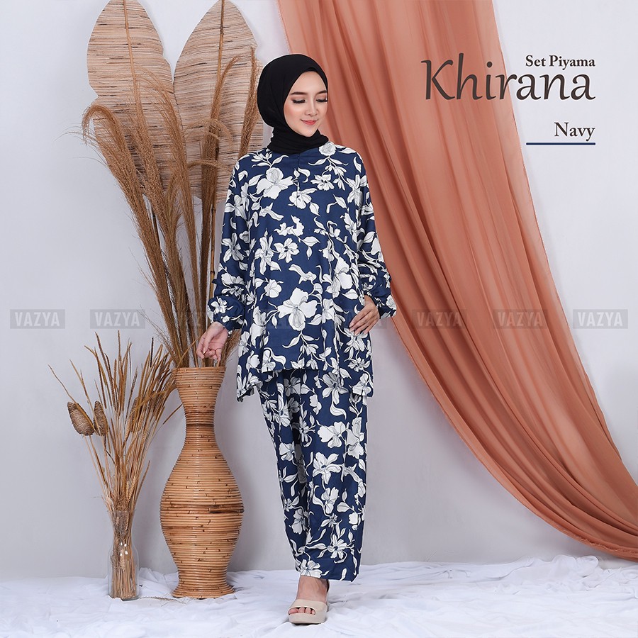 Set Pajamas Rayon Khirana Free Masker