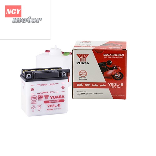 AKI BASAH YUASA YB3L-B RX KING - SATRIA 2T 2 TAK / HIU / LUMBA