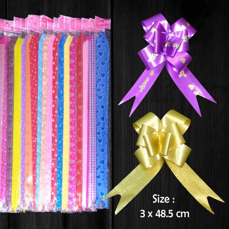 

Pintar Tarik /Pita Serut /Pita Kado isi 10pcs